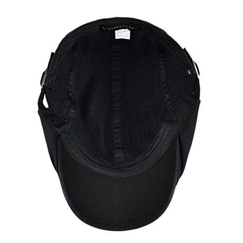 41kfls1t5hl.jpg VOBOOM Men's Cotton Adjustable Newsboy Beret Hat