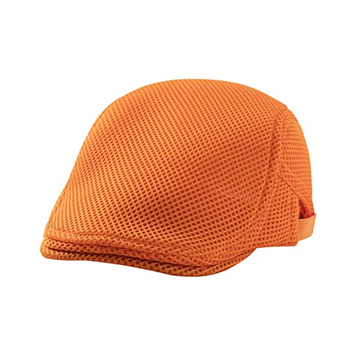 41mql0im0zl.jpg Breathable Mesh Flat Cap for Men | Ivy Inspired Newsboy Beret