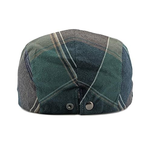 41msdrve7ql.jpg Qianuer 2-Pack Men's Adjustable Plaid Ivy Flat Cap