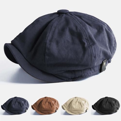 41ny62clg2l.jpg Retro Men's Ivy Cabbie Hat in Soft Cotton