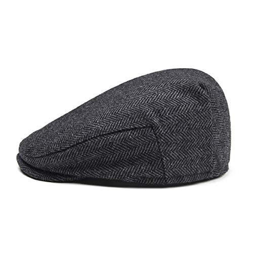 41ou6pzazl.jpg Jangoul Kids Wool Tweed Herringbone Flat Cap for Boys