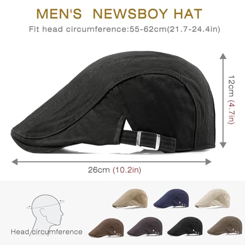 41ourmgwlhl.jpg Taidor Men's Breathable Flat Cap Hat Adjustable Ivy Hunting