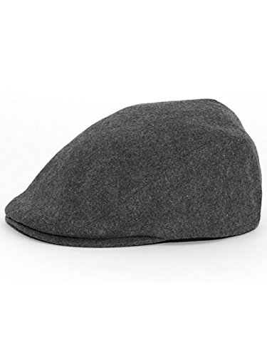 41qpi1kxgjl.jpg Mega Cap MG Men's Grey Wool Ivy Newsboy Hat