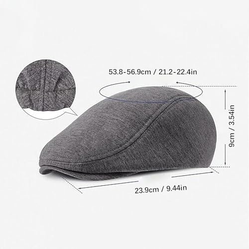 41rbvqtxkcl 1.jpg Adjustable Breathable Newsboy Hat for Men in Cotton