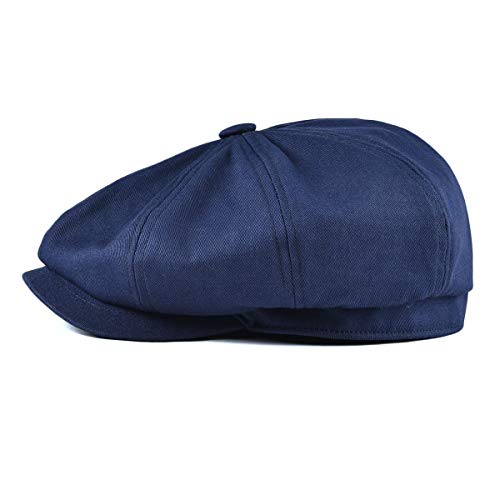 41s81dqty4l.jpg Men's Botvela Newsboy Flat Cap 100% Cotton Gatsby Hat for Golf and Casual Wear | Botvela Men's Newsboy Flat Cap 100%