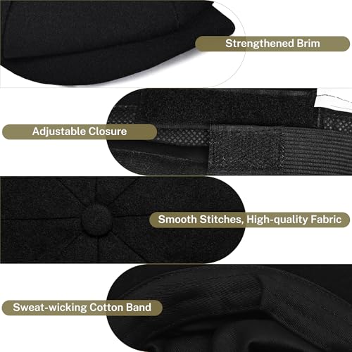 41scemszfkl.jpg KUJUHA Men's Flat Irish Cabbie Wool Newsboy Hat