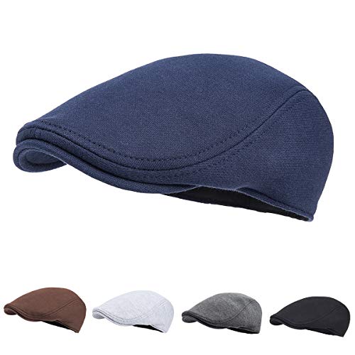 41spdynl3l.jpg FEINION Men's Cotton Newsboy Cap Soft Fit Cabbie Hat