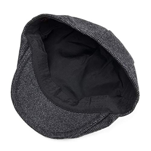 41scdxgi0 l.jpg Jangoul Kids Wool Tweed Herringbone Flat Cap for Boys