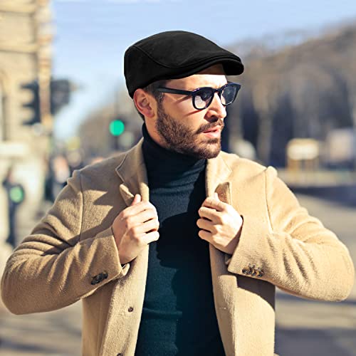 41tczotayl.jpg UTTPLL Men's Soft Fitted Cotton Newsboy Hat Winter Driving Cap