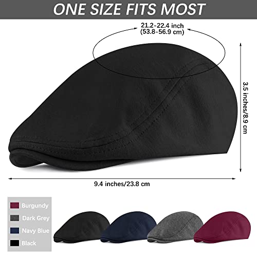 41uucvo88ul.jpg KUTTOR Men's Soft Stretch Fit Newsboy Cap Outdoor Daily Use