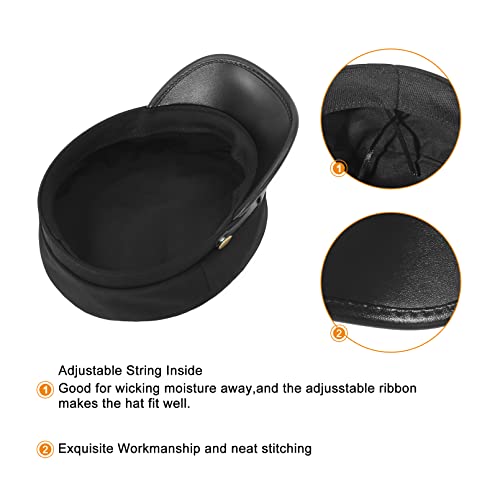 41vwonslbkl.jpg GEMVIE Classic British Flat Top Fisherman Hat in Cotton