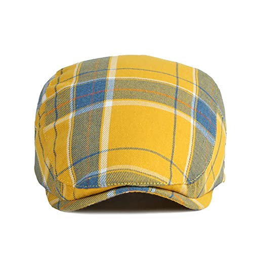 41w4nb4pvwl 1.jpg Classic Men's Striped Adjustable Plaid Life Bar Beret Hat