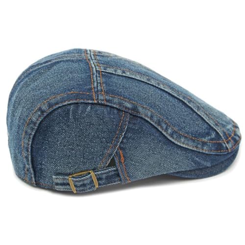 41ygumkcntl.jpg Qunson Men's Adjustable Flat Newsboy Cap Lightweight Ivy Gatsby Hat