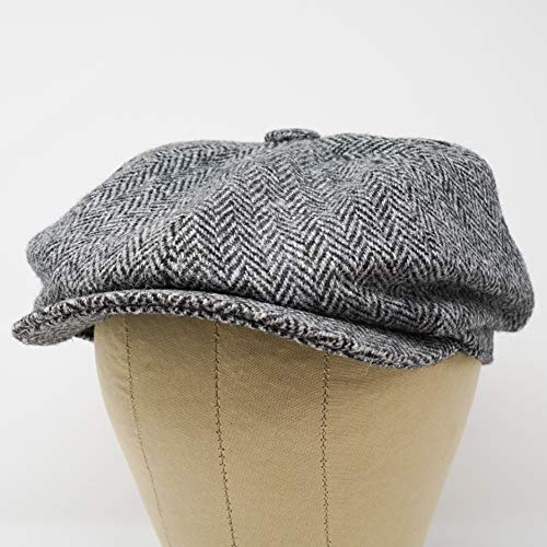 51 ny5ff3ql.jpg Borges Harris Tweed Lomond Newsboy Cap - 100% Wool