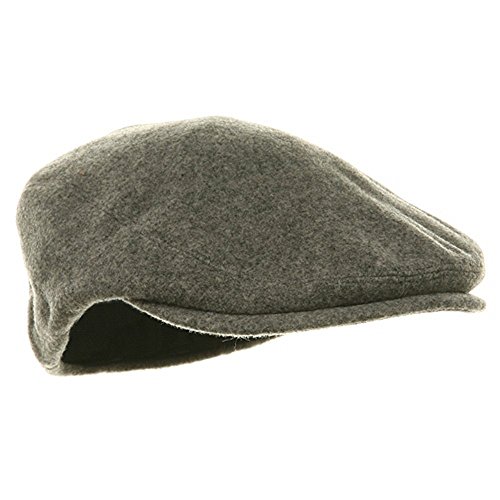 513thdcig l.jpg Mega Cap MG Men's Grey Wool Ivy Newsboy Hat