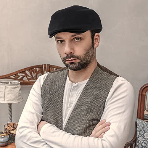 517 y4kcu7l.jpg Satinior Men's 4-Piece Newsboy Hat Set Irish Cabbie Cap