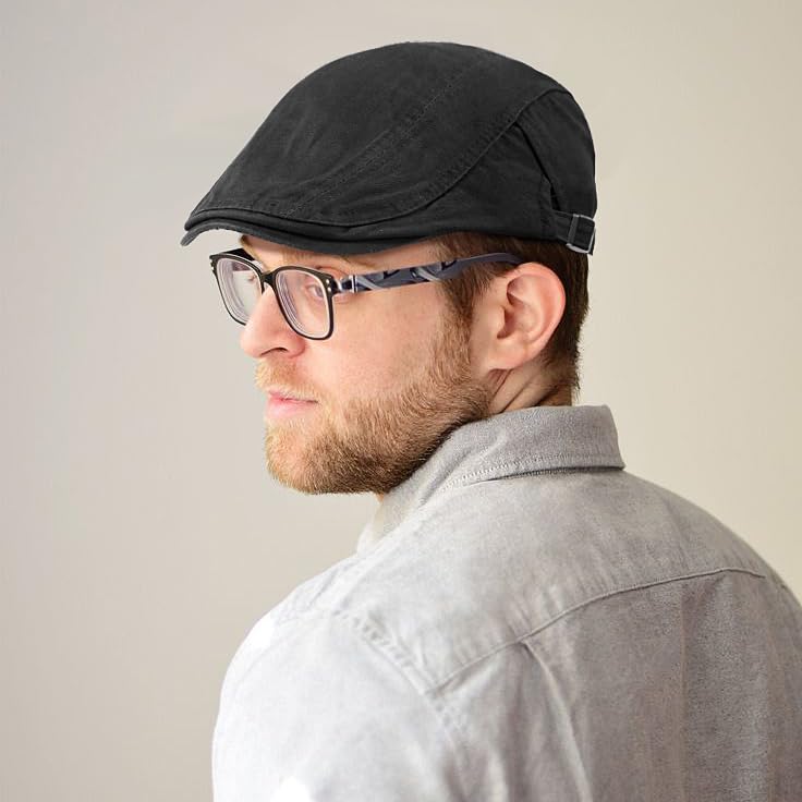 518ywc2ccml.jpg Taidor Men's Breathable Flat Cap Hat Adjustable Ivy Hunting