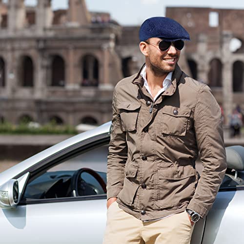 519zrx8z3wl.jpg Satinior Men's 4-Piece Newsboy Hat Set Irish Cabbie Cap