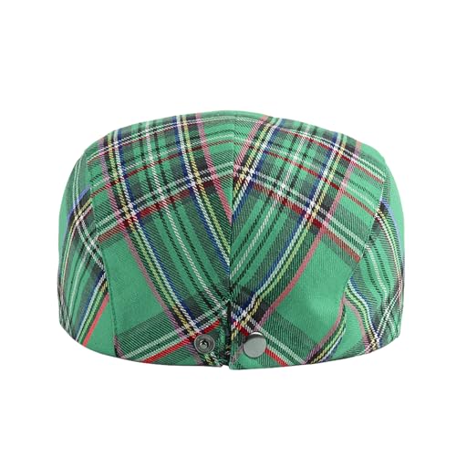 51ao8vzoffl.jpg Men's Striped Plaid Newsboy Hat - Cabbie Beret Ivy Cap