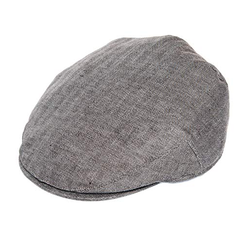51adgby24hl 5.jpg Botvela Men's Breathable Linen Flat Ivy Newsboy Hat for Summer | Botvela Men Linen Flat Ivy Breathable Summer Newsbo
