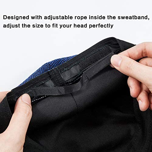 51aqfej2mel.jpg LADYBRO 2-Pack Adjustable Newsboy Hats for Men Flat Cap