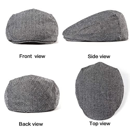 51b5zfdybxl.jpg LADYBRO 2-Pack Adjustable Newsboy Hats for Men Flat Cap