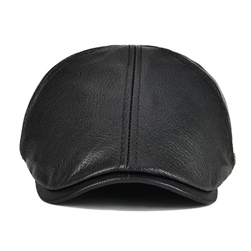 51cxnfrbqfl.jpg VOBOOM Lambskin Leather 6 Panel Ivy Newsboy Beret Hat