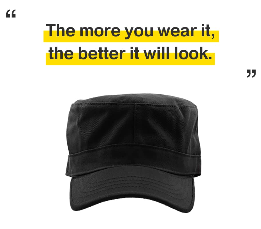 51hodcjrkxl.jpg KBETHOS Cadet Army Cap with STASH Pocket Military Style Hat
