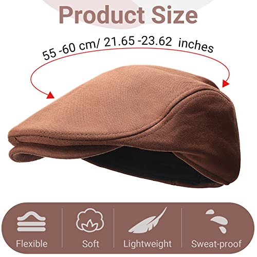51i4szlvmcl 1.jpg JaGely 8 Pcs Breathable Newsboy Hats for Men Classic Gatsby Beret Cap