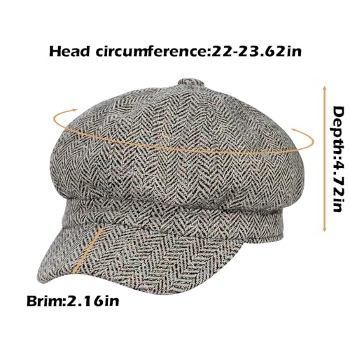 51lhgsx0rdl.jpg ColorSun Women's Newsboy Caps & Beret Hats Fashion Visor Gatsby Hat