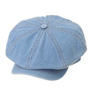 Home WITHMOONS Denim Cotton Newsboy Hat KR3613 for Men Festive Casual WearComfortable Breathable Summer Hat