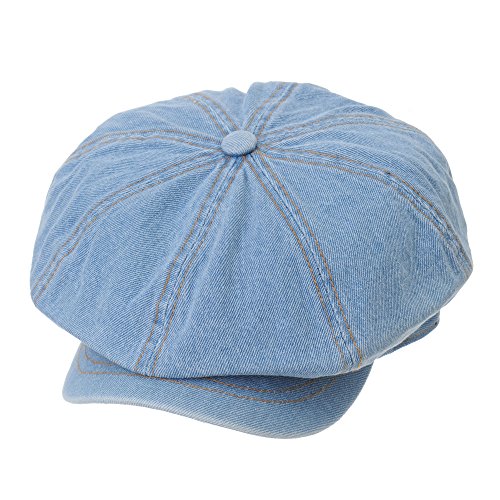51mr84jb71l 3.jpg WITHMOONS Denim Cotton Newsboy Hat KR3613 for Men Festive Casual WearComfortable Breathable Summer Hat