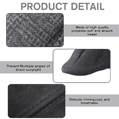 51mdaqv5gll.jpg Newcotte Men's Classic Herringbone Tweed Newsboy Hat for Halloween