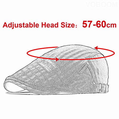 51ob3pwdbgl.jpg VOBOOM Men's Cotton Adjustable Newsboy Beret Hat