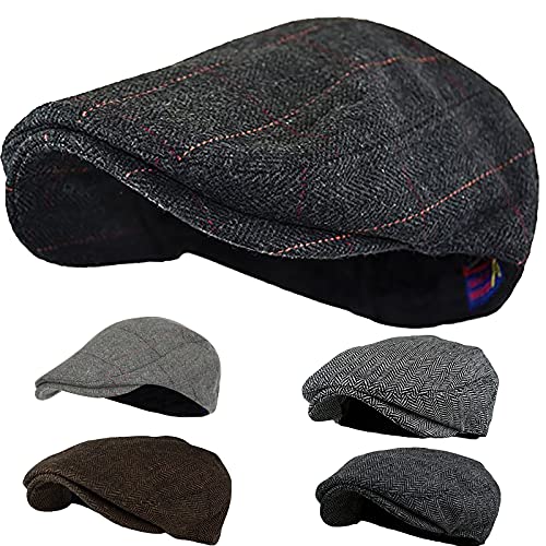 51qjilkjxns.jpg Botvela Men's Newsboy Wool Blend Cabbie Cap Hat