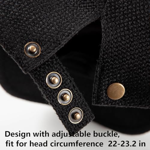 51un5mkc5al.jpg LADYBRO 2Pack Unisex Flat Cap Newsboy Hats for Men & Women, Summer CasualAdjustable