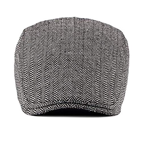 51unn1wzydl.jpg Qunson Men's Cotton Flat Cap Ivy Gatsby Newsboy Hat
