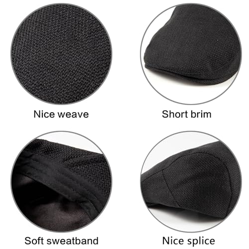 51w1pry3uxl.jpg LADYBRO 2Pack Unisex Flat Cap Newsboy Hats for Men & Women, Summer CasualAdjustable