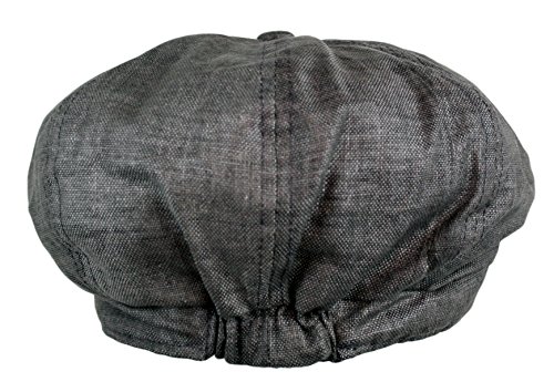 51wxtoqxcl 6.jpg Wonderful Fashion Men's Linen Hat + Style + Gatsby + Vintage + Summer + Wide Brim + Outdoor + Adjustable Strap + 8 Panel