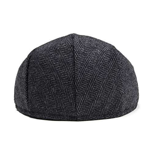 51a4otql5l.jpg Jangoul Kids Wool Tweed Herringbone Flat Cap for Boys