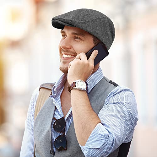 51blstdv64l.jpg KUTTOR Men's Soft Stretch Fit Newsboy Cap Outdoor Daily Use