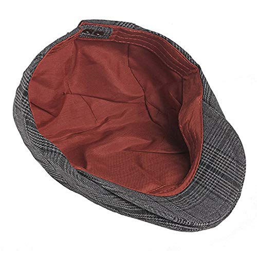 51e692myu8l.jpg Qunson 2 Pack Men's Cotton Flat Cap Ivy Gatsby Hat