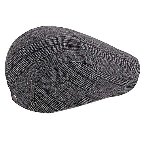 51ejx8swgtl.jpg Qunson 2 Pack Men's Cotton Flat Cap Ivy Gatsby Hat