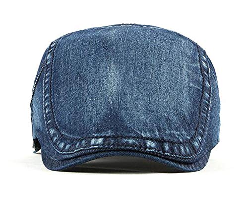 51elemkqhhl.jpg Qunson 2 Pack Men's Denim Cotton Newsboy Caps