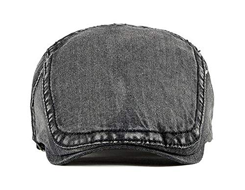 51hpjnnukfl.jpg Qunson 2 Pack Men's Denim Cotton Newsboy Caps