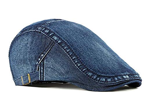 51ketgwgeml.jpg Qunson 2 Pack Men's Denim Cotton Newsboy Caps
