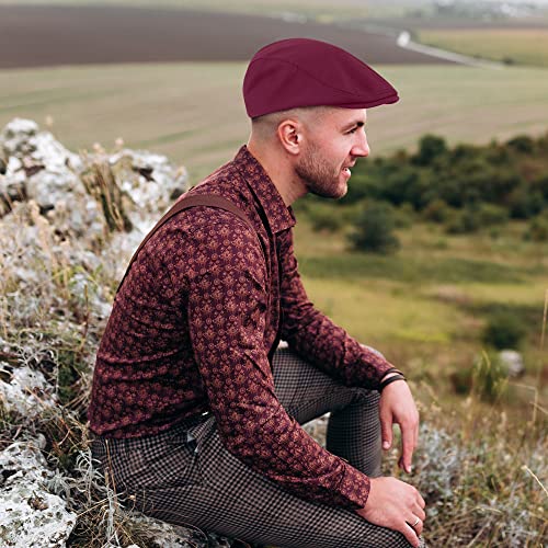 51lu2zz1vml.jpg KUTTOR Men's Soft Stretch Fit Newsboy Cap Outdoor Daily Use