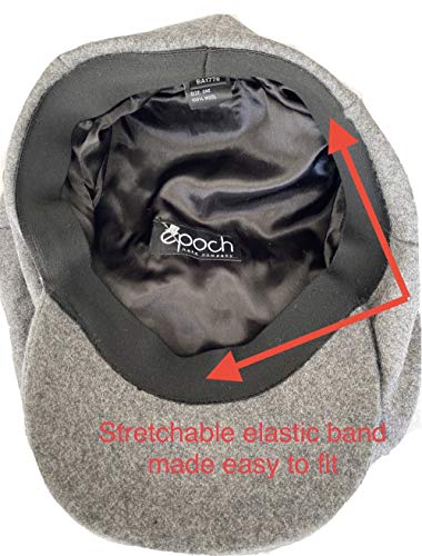 51tnndwq nl.jpg LUMINOUS FASHION Super Big 100% Wool 8 Panel Men's Oversized Newsboy Hats