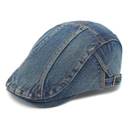 51zpon65vfl.jpg Qunson Men's Adjustable Flat Newsboy Cap Lightweight Ivy Gatsby Hat