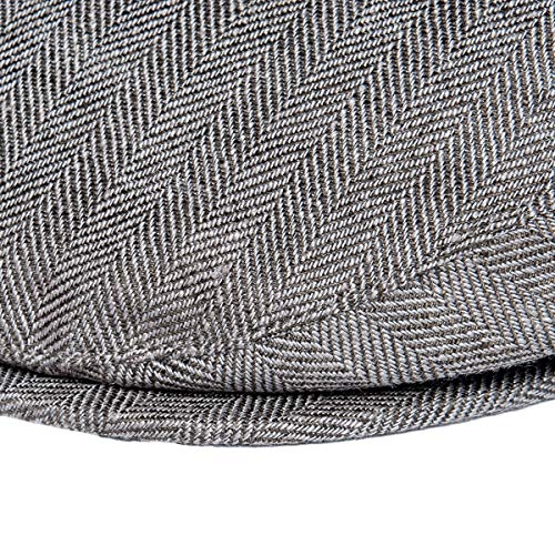 61lx8c0f5gl 5.jpg Botvela Men's Breathable Linen Flat Ivy Newsboy Hat for Summer | Botvela Men Linen Flat Ivy Breathable Summer Newsbo